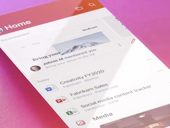 Office モバイルアプリ Word Excel Powerpoint を統合 Zdnet Japan