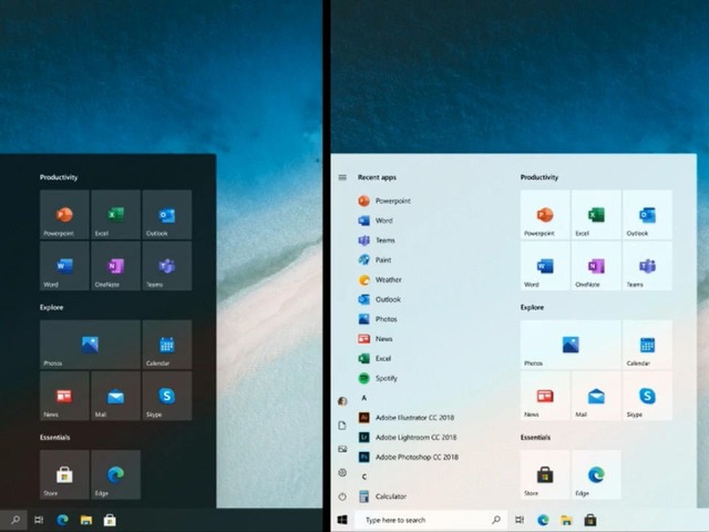 Windows 10 のスタートメニュー 新デザインはライブタイルなしに Zdnet Japan