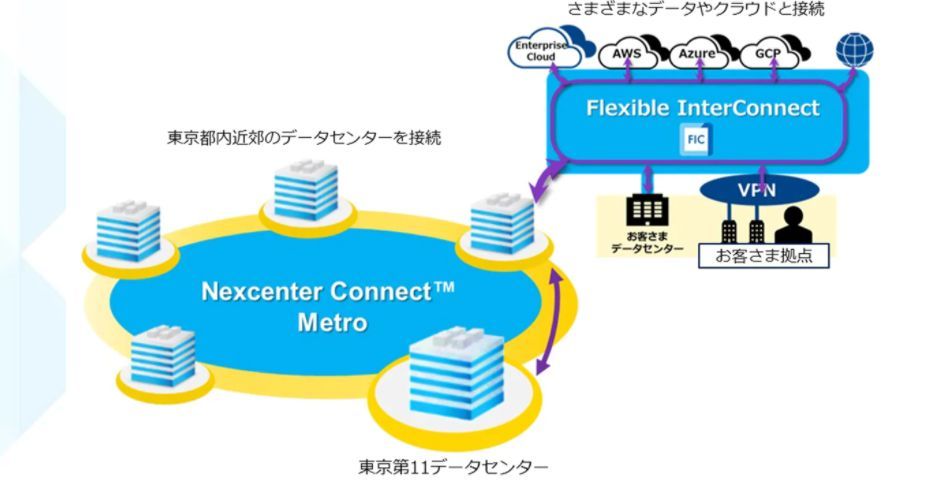 東京第11DCを軸とするネットワーク活用イメージ