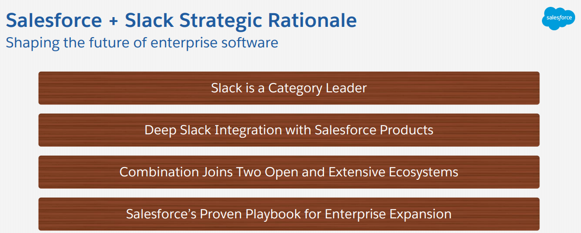 SalesforceのSlack買収後の戦略骨子