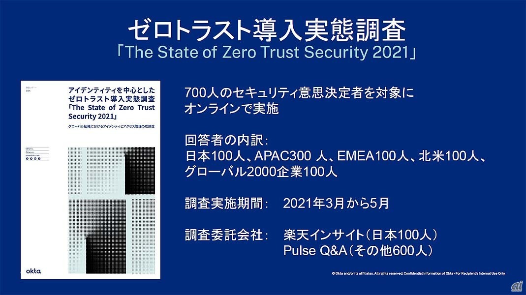 ゼロトラスト導入実態調査「The State of Zero Trust Security 2021」の概要