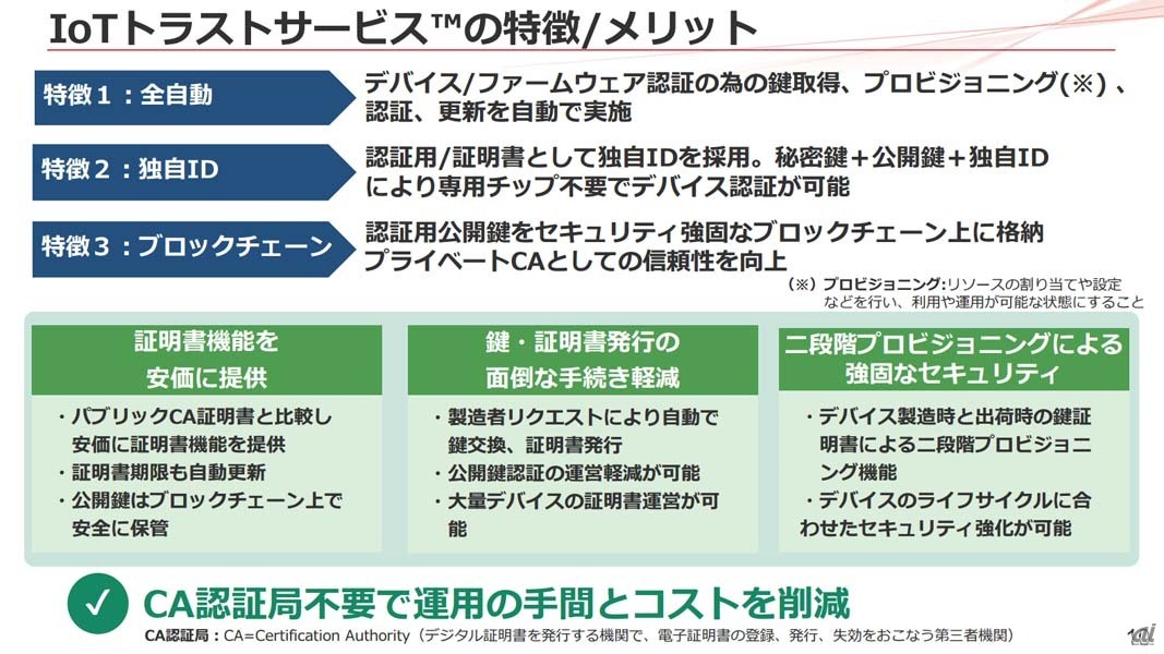 IoTトラストサービスの特徴とメリット