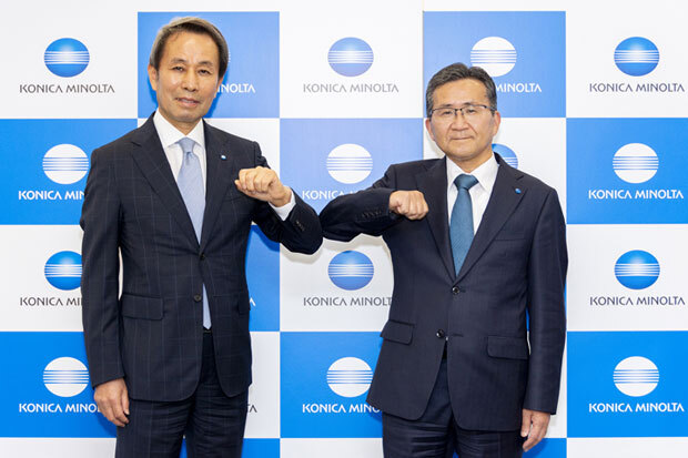 現社長 兼 CEOの山名昌衛氏（左）と新任の大幸利充氏