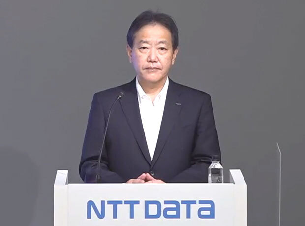 NTTデータ 代表取締役副社長執行役員の藤原遠氏

