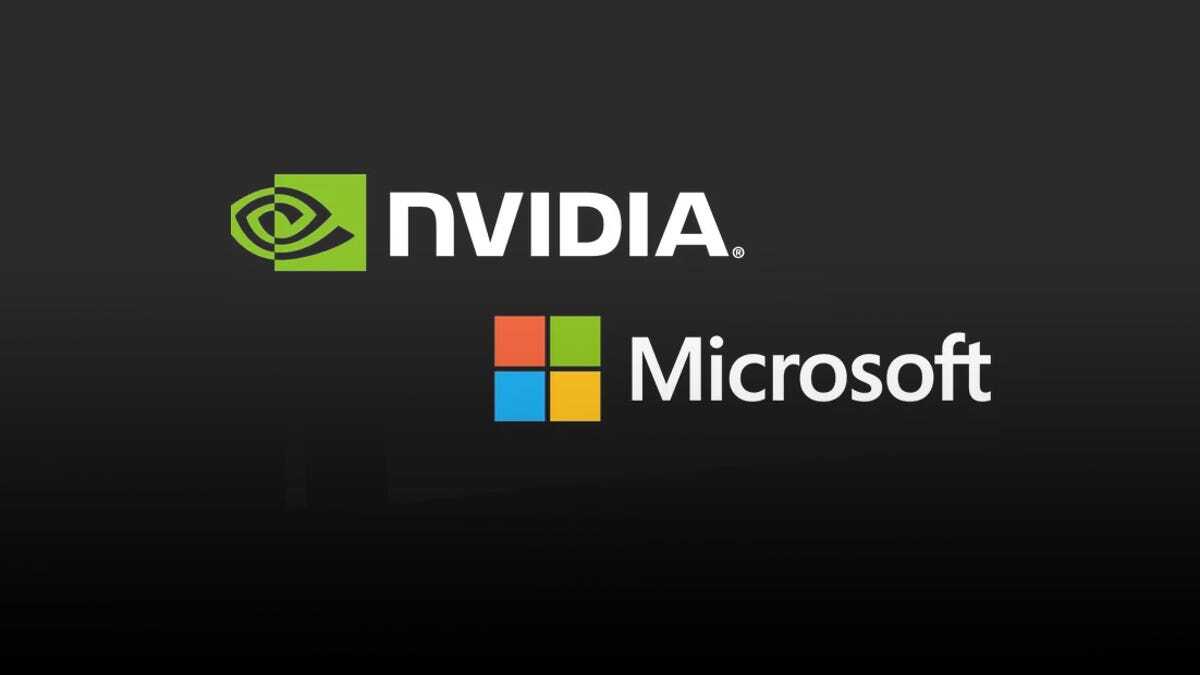 NVIDIAとMicrosoftのロゴ