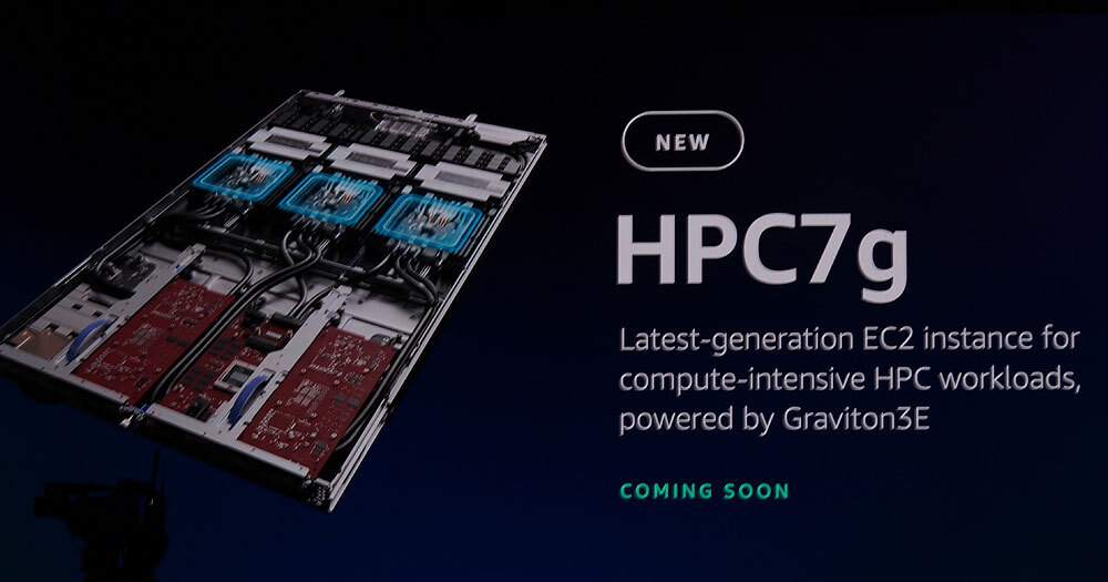 ハイパフォーマンスコンピューティング向け新インスタンスの「HPC7g」