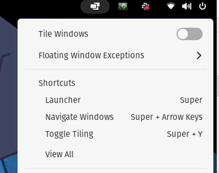 「Tile Windows」をオンにする。（提供：Jack Wallen）