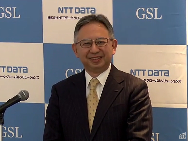 NTTデータ グローバルソリューションズ 代表取締役社長の磯谷元伸氏
