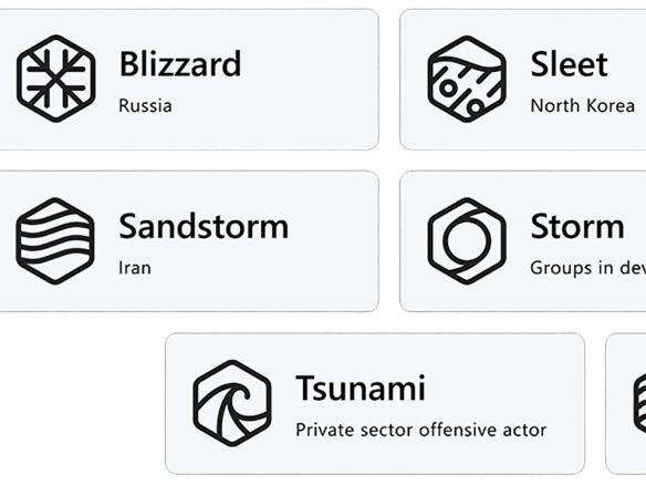 マイクロソフト、脅威アクターの命名規則を変更--天気にちなみ分かり