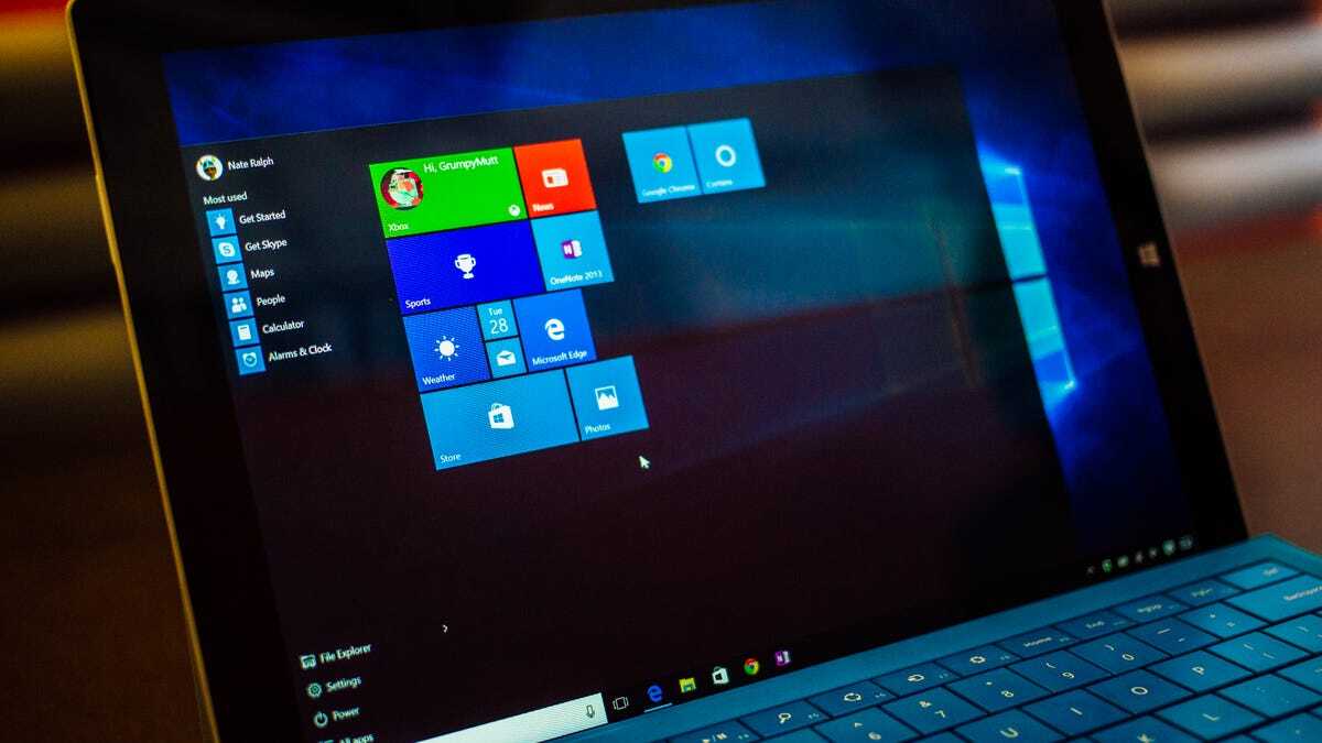 Windows10の画面