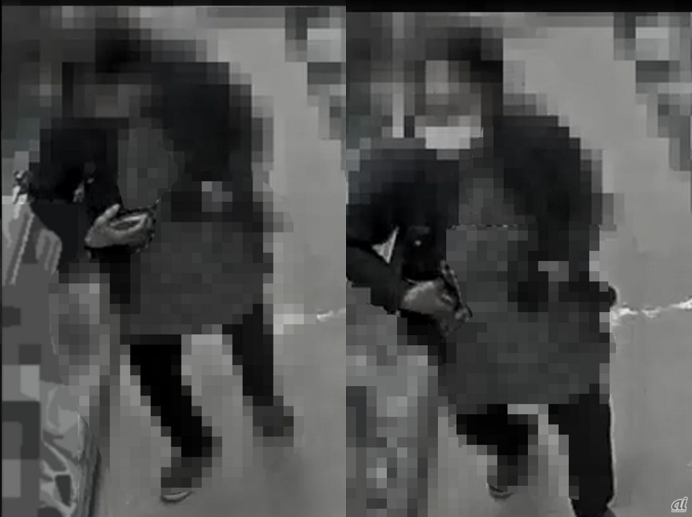 図3：CIAの防犯カメラが捉えた犯行の瞬間