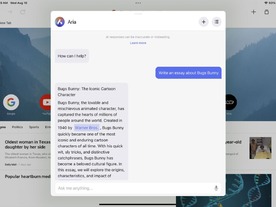 「Opera」ブラウザー、iOS版でもAIチャットボット「Aria」が利用可能に