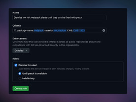 GitHub、「Dependabot」向けカスタム自動トリアージルールのベータ版を提供