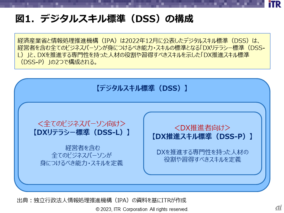 図1．デジタルスキル標準（DSS）の構成