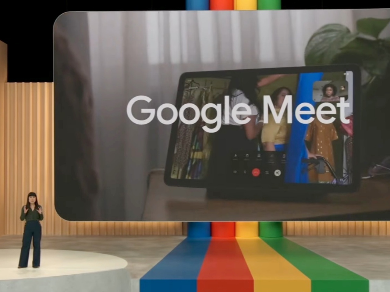 google meetについての発表の様子