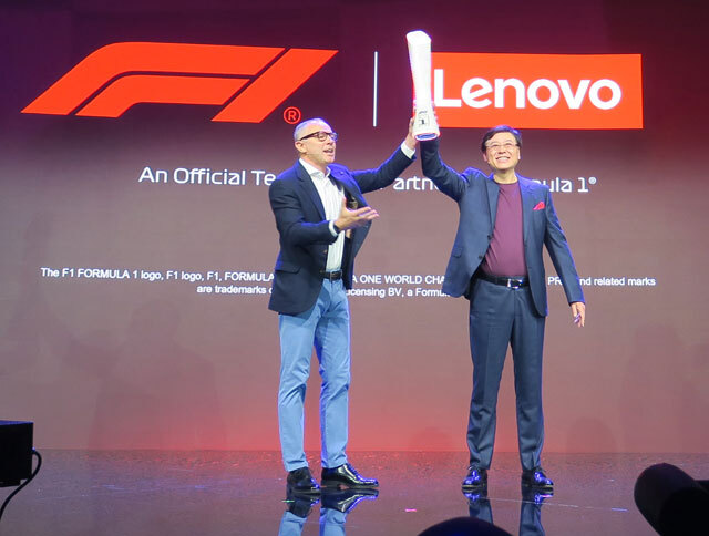 Formula One GroupのCEO、Stefano Domenicali氏。Lenovoは2022年よりF1とのパートナーシップ契約を締結しており、Lenovo Tech Worldの2023年の開催地となったオースティンでは直前にアメリカGPが開催された。Domenicali氏は「F1は世界で最もデータ主導のスポーツ」「LenovoはF1のオペレーションを支えるテクノロジーで重要な役割を果たす」と述べた。