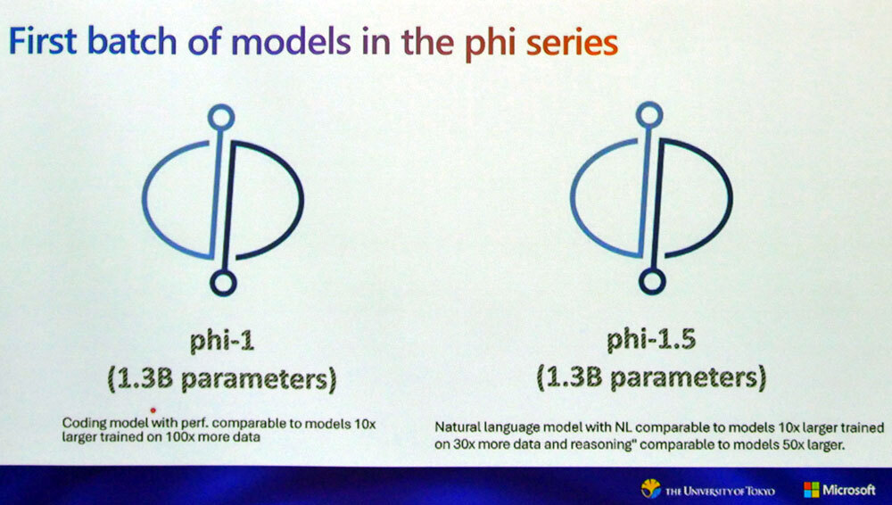 マイクロソフトは13億パラメーターの「phi-1」および「phi-1.5」を開発している