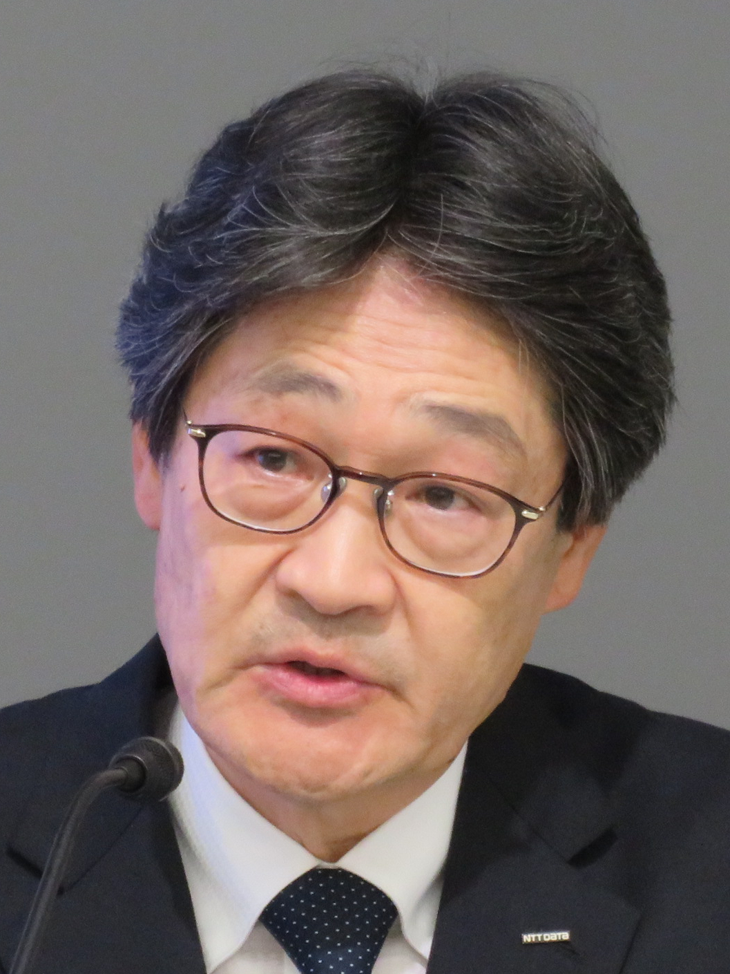 NTTデータグループ 代表取締役社長の本間洋氏