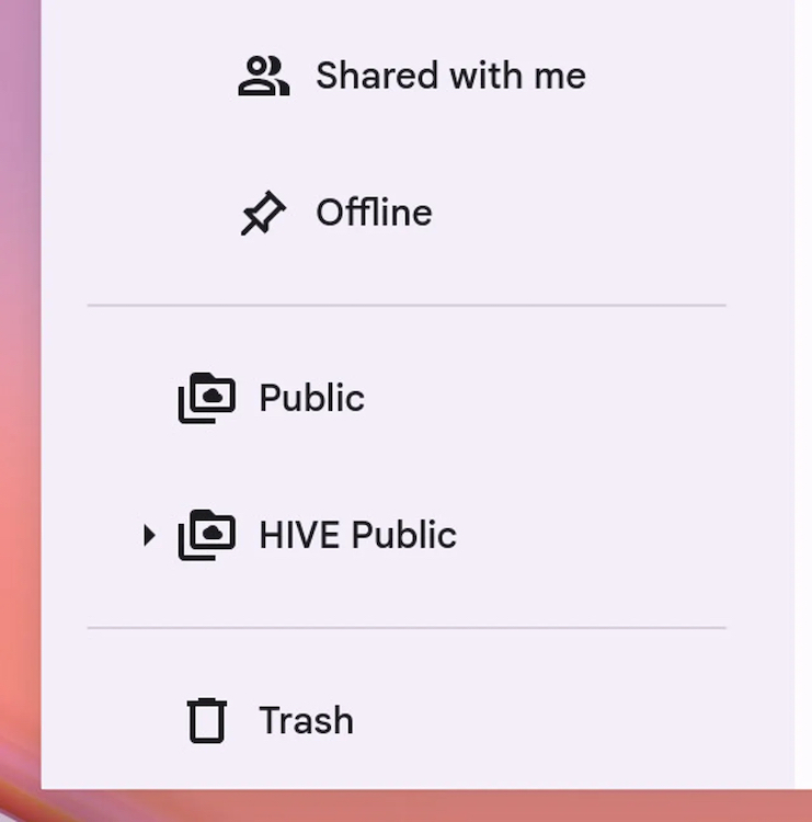 どのマシンに関連付けられているのかが分かりやすいように、筆者は共有に「HIVE Public」という名前を付けた。提供： Jack Wallen/ZDNET