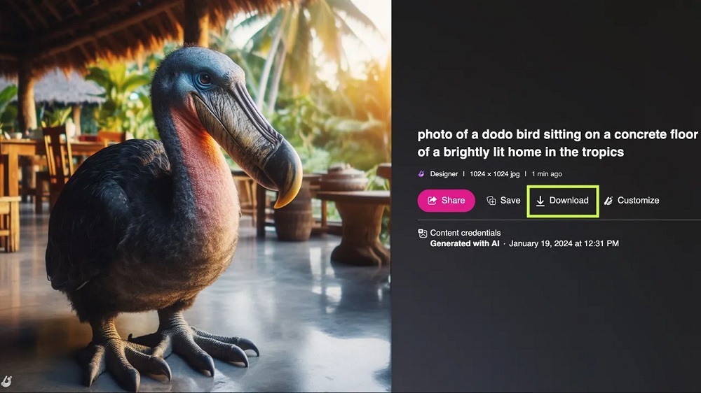4枚の画像の中で、筆者が最も気に入ったのがこれだ。提供:Screenshot by Maria Diaz/ZDNET