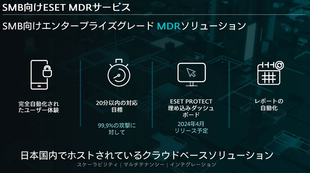 日本向けMDRサービスの特徴