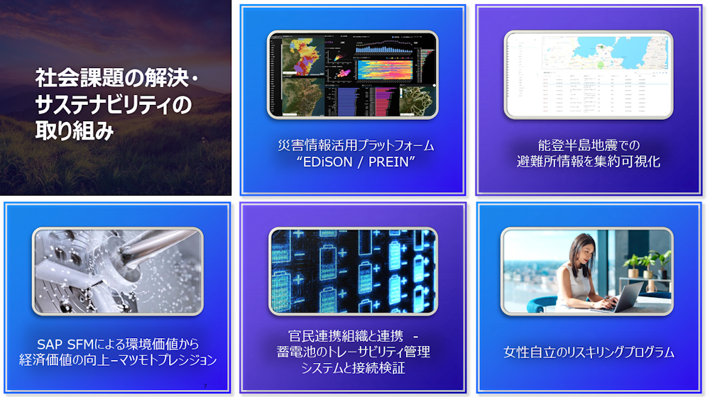 SAPジャパンによる社会課題の解決・サステナビリティーの取り組み
