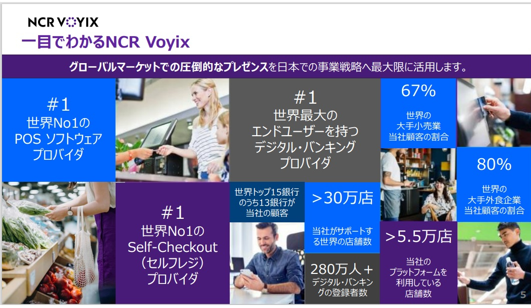 （図2）NCRがフォーカスした市場での実績（出典：日本NCRコマースの会見資料）