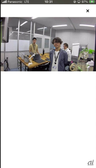 まずは状況を確認したいという場合には映像の表示が可能だ