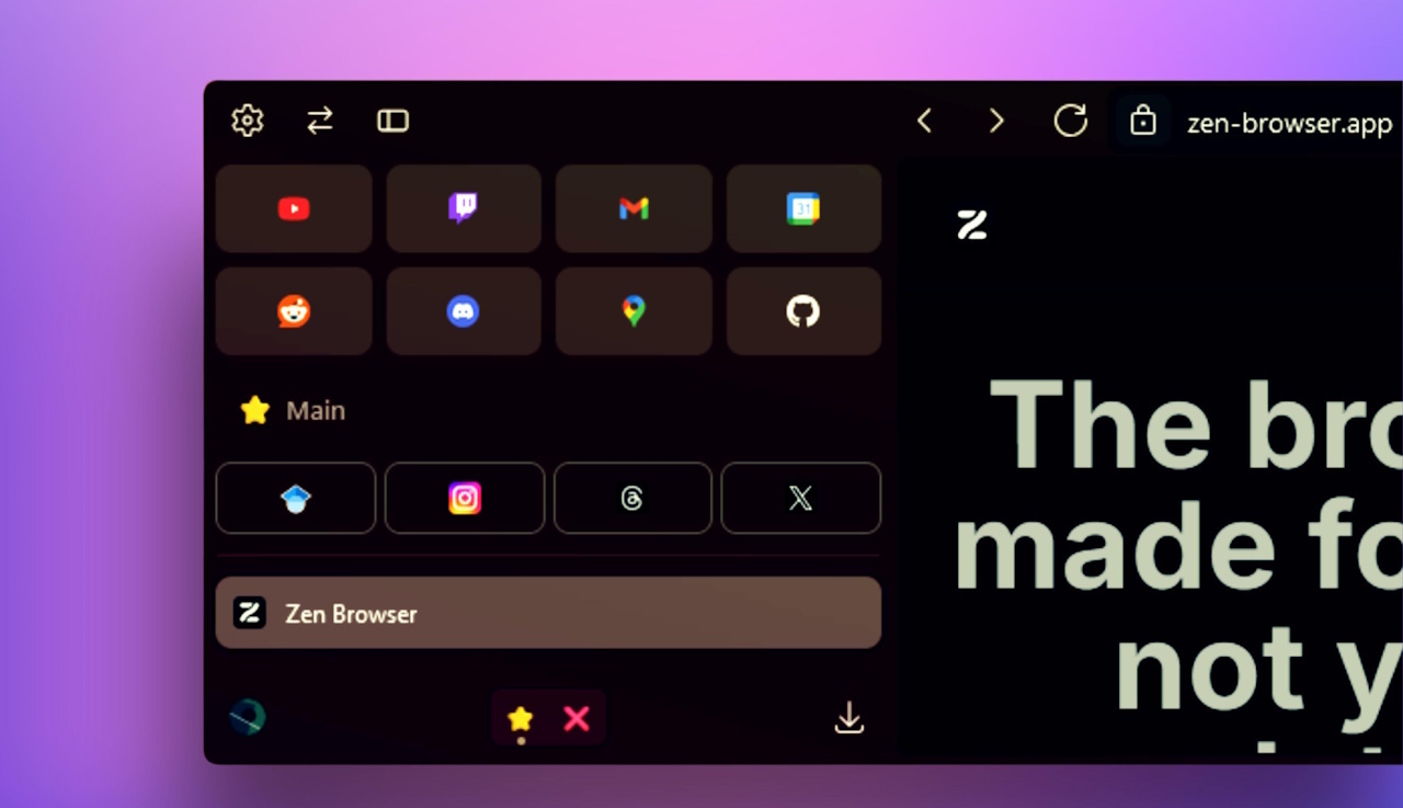 提供:Zen Browser / ZDNET