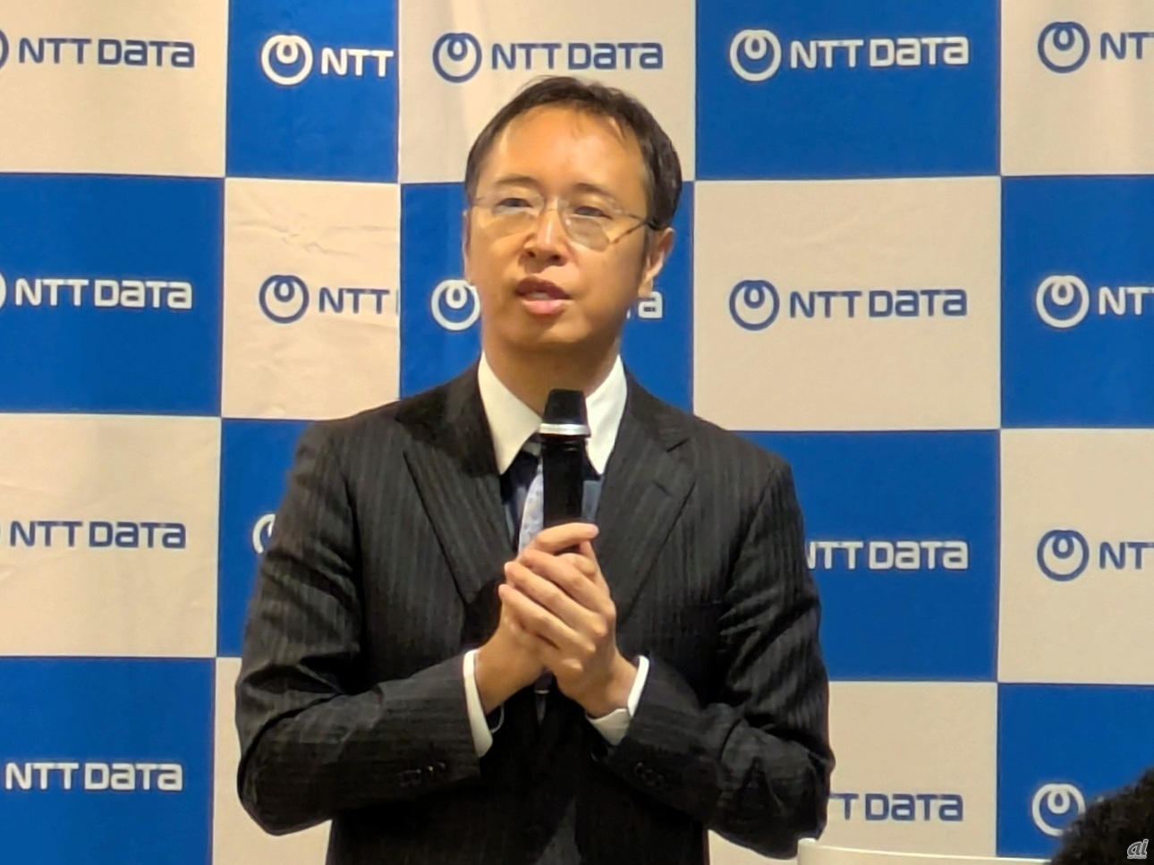 NTTデータソリューション事業本部 セキュリティ&ネットワーク事業部長の鴨田浩明氏