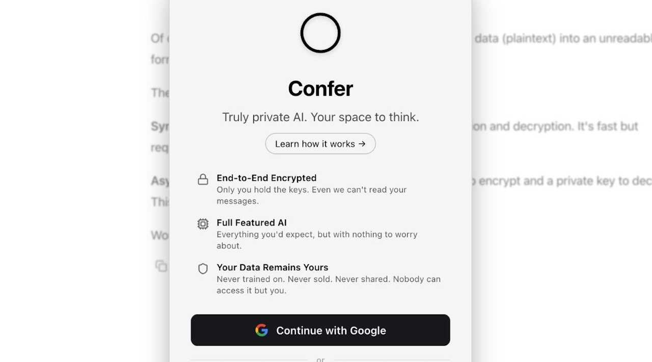 AIのプライバシーに懸念？--「Signal」生みの親がE2EE対応のAIチャット「Confer」を公開 - ZDNET Japan