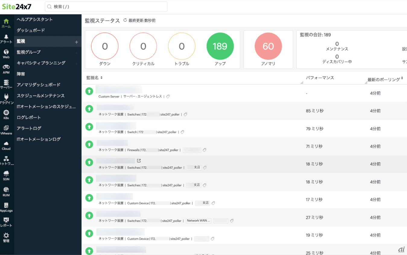 Sansan、ネットワーク監視運用の属人化をゾーホーの「Site24x7」で解消