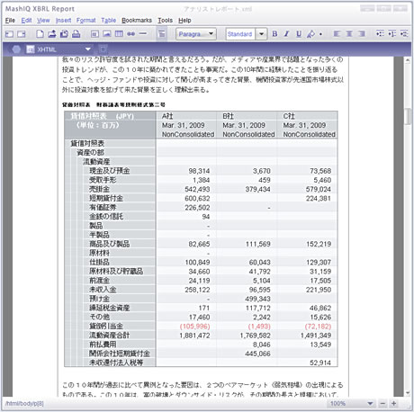 MashIQ XBRL Report