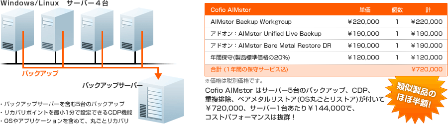 Cofio AIMstor構成例