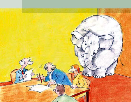 会議室の象