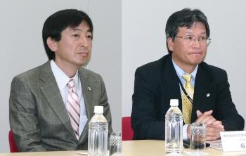 石井武夫氏（左）と坂上秀昭氏