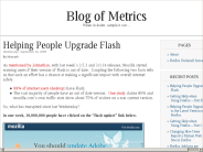 Helping People Upgrade Flash | Blog of Metrics