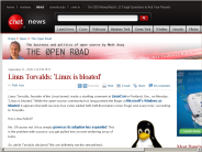 Linus Torvalds： ’Linux is bloated’ | The Open Road - CNET News