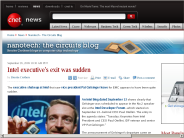 Intel executive’s exit was sudden | Nanotech - The Circuits Blog - CNET News