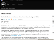 Dell - Dell and salesforce.com Launch Cloud Computing Offerings for SMBs