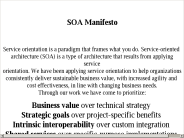 SOA Manifesto