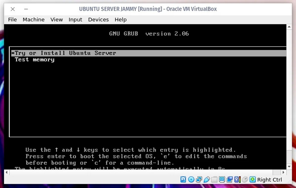 Ubuntu Serverのインストーラーの最初の画面。<br>提供：Jack Wallen